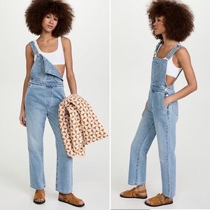 Rollas Light Blue Denim Overalls